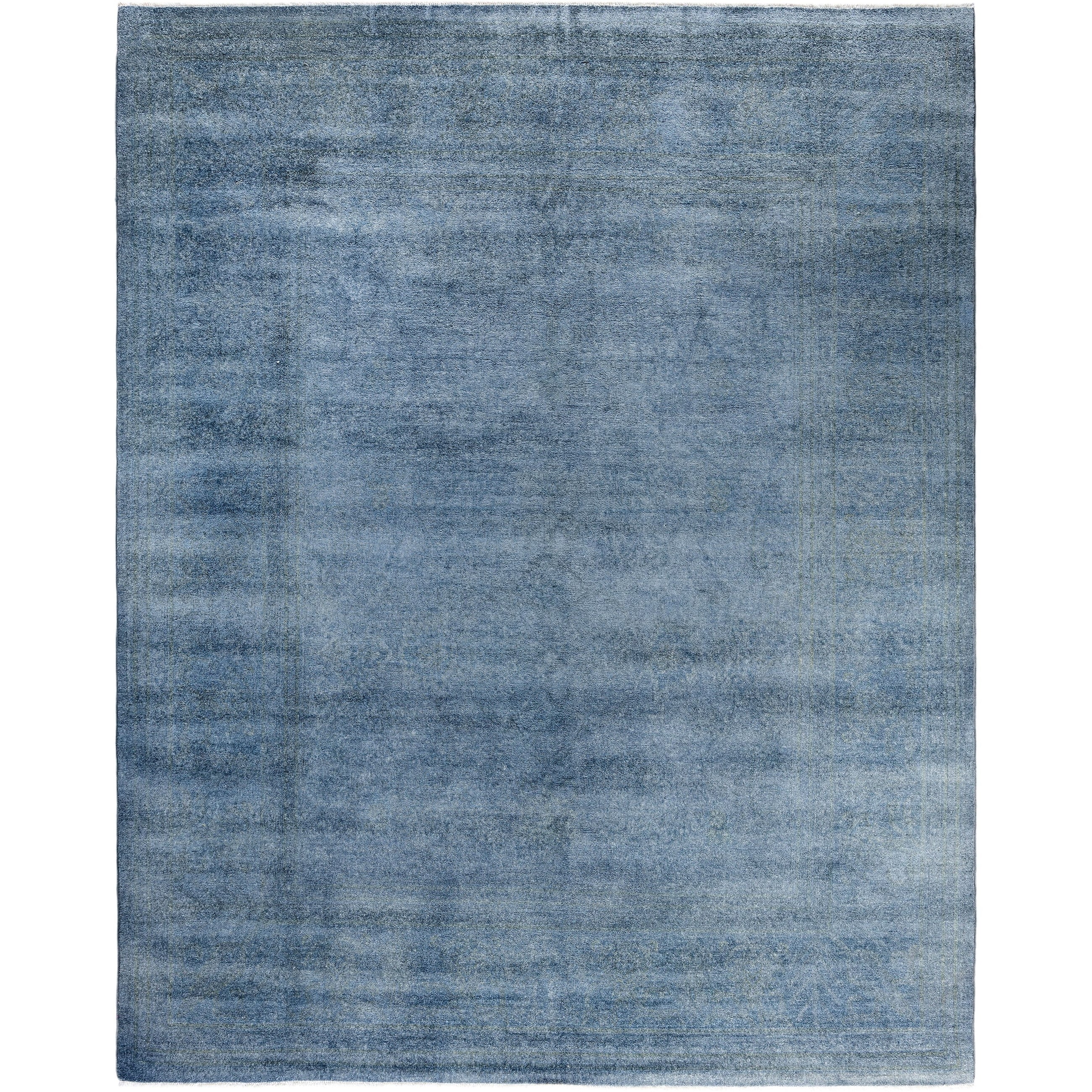 Overdyed One-of-a-Kind Hand-Knotted Area Rug - Blue - 8' 3" x 10' 4"