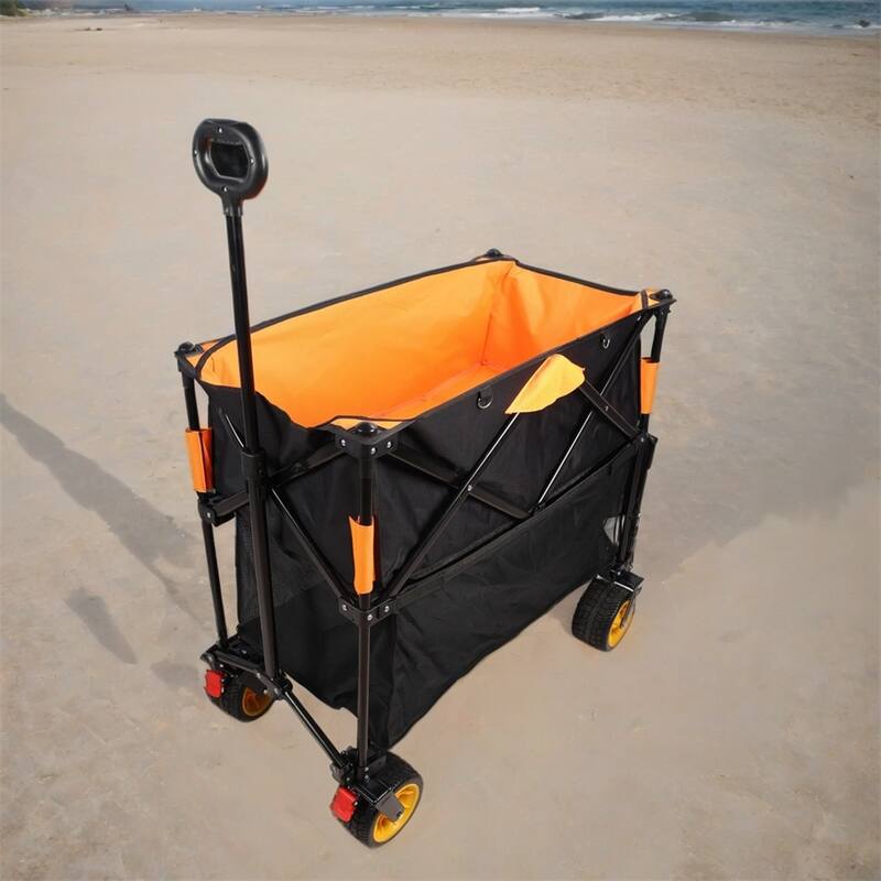 Big Large Capacity Folding Cart Extra Long Extender Wagon Cart