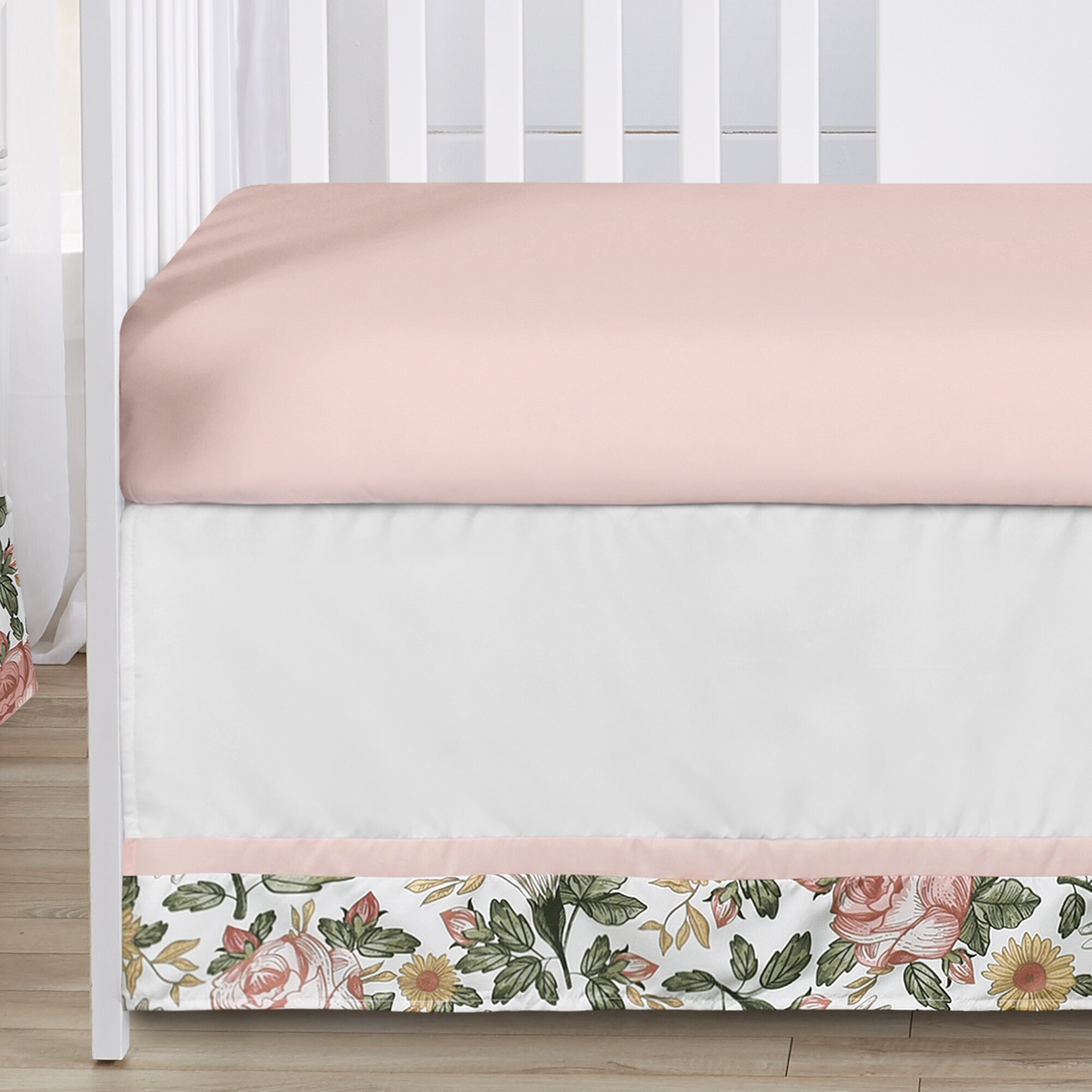 Farmhouse floral crib bedding online