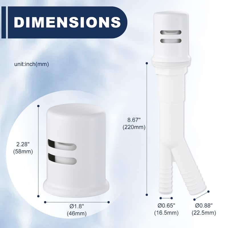 WOWOW Dishwasher Air Gap Cover for Kitchen Sink