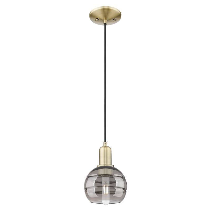 Innovations Lighting Endless Possibilities Arcadia - Rochester - 1 Light 6" Cord Hung Mini Pendant - Antique Brass