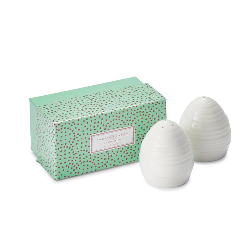 Portmeirion Sophie Conran Salt and Pepper Set White - 2.5 Inch