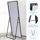 preview thumbnail 146 of 167, Dovelina Modern Full Length Floor Mirror - Freestanding Vanity Mirror for Bathroom or Living Space