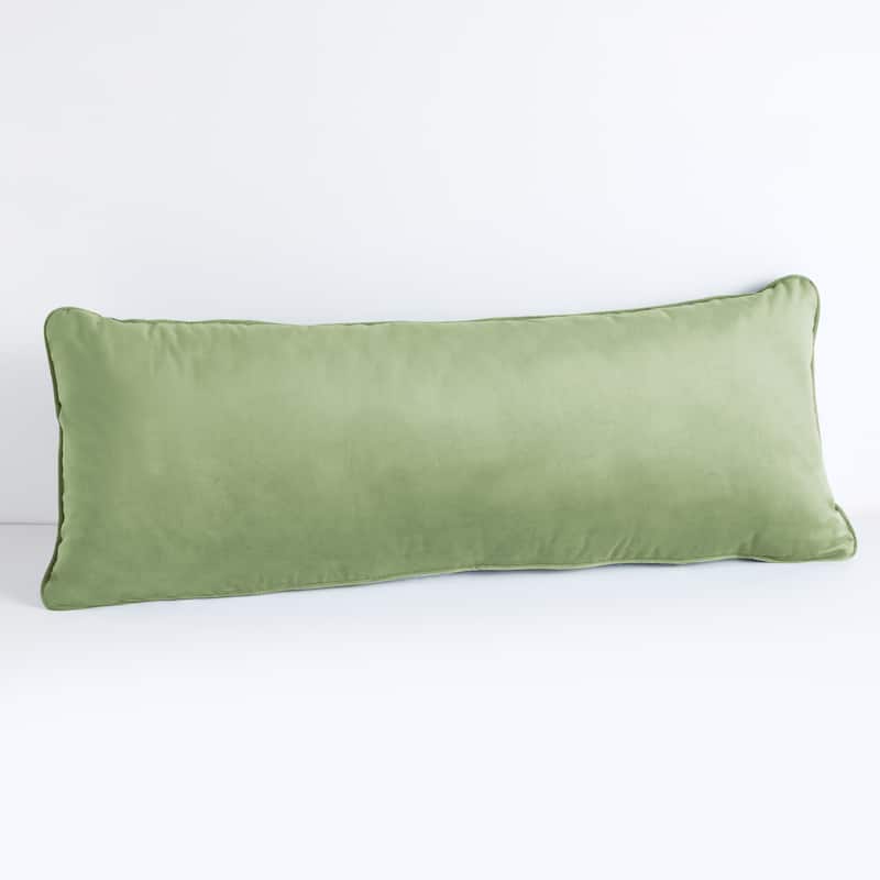 Sorra Home Solid Velvet Indoor Corded Pillow Single