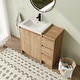 preview thumbnail 22 of 20, Jentoria 36"/48"/60" FreeStanding Bathroom Vanity with Sink, Bathroom Vanity with Soft Close Door, Drawer and Adjustable Shelf