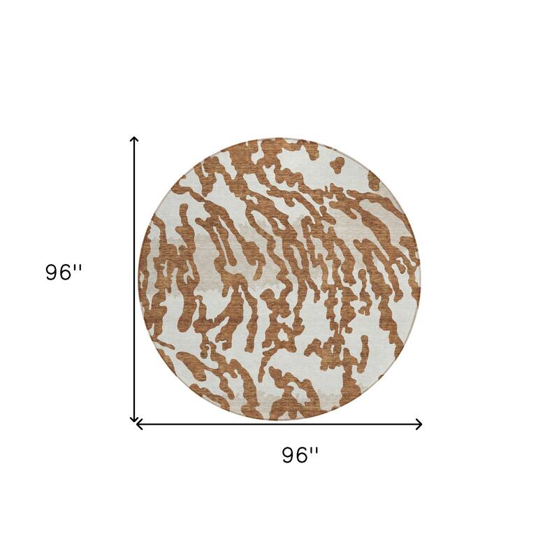 HomeRoots Animal Print Transitional Rectangle Outdoor Rug