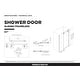 preview thumbnail 7 of 12, Fine Fixtures Frameless Clear Sliding Shower Door With Tempered Glass - Shower Bathroom Door