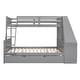 preview thumbnail 17 of 32, Artsy Twin over Full Bunk Bed with Trundle and Convenient Built-in Desk, Three Storage Drawers and Shelf