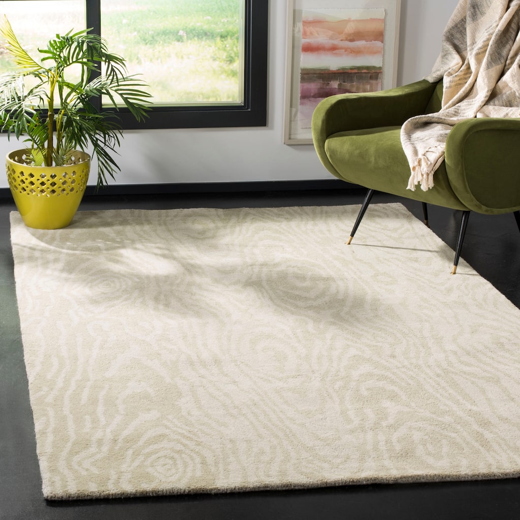 Martha Stewart by SAFAVIEH Handmade Layered Faux Bois Wool Rug