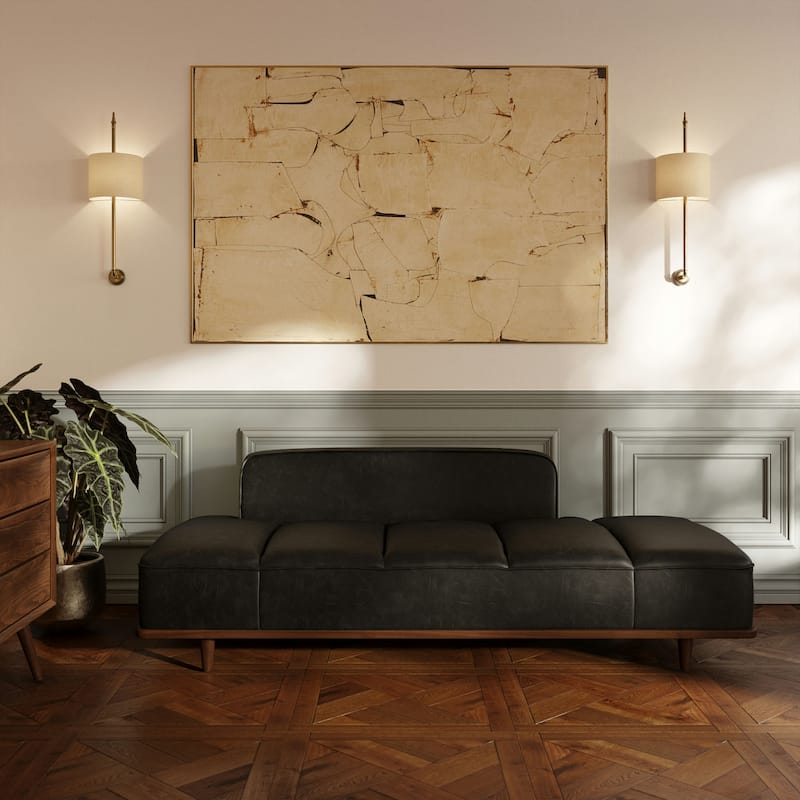 Poly & Bark Jasper Daybed - Full Grain Genuine Italian Leather