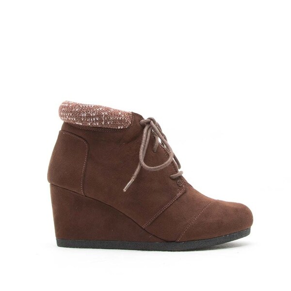 qupid wedge booties