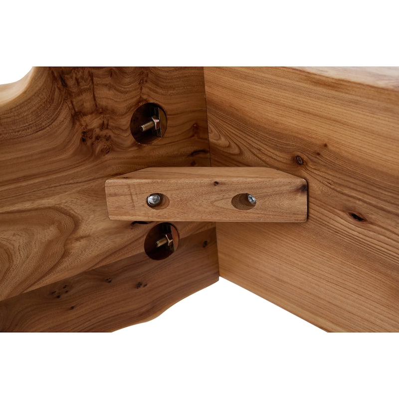 Rustic Solid Wood Entryway Bench, Dining Bench - 47.5"