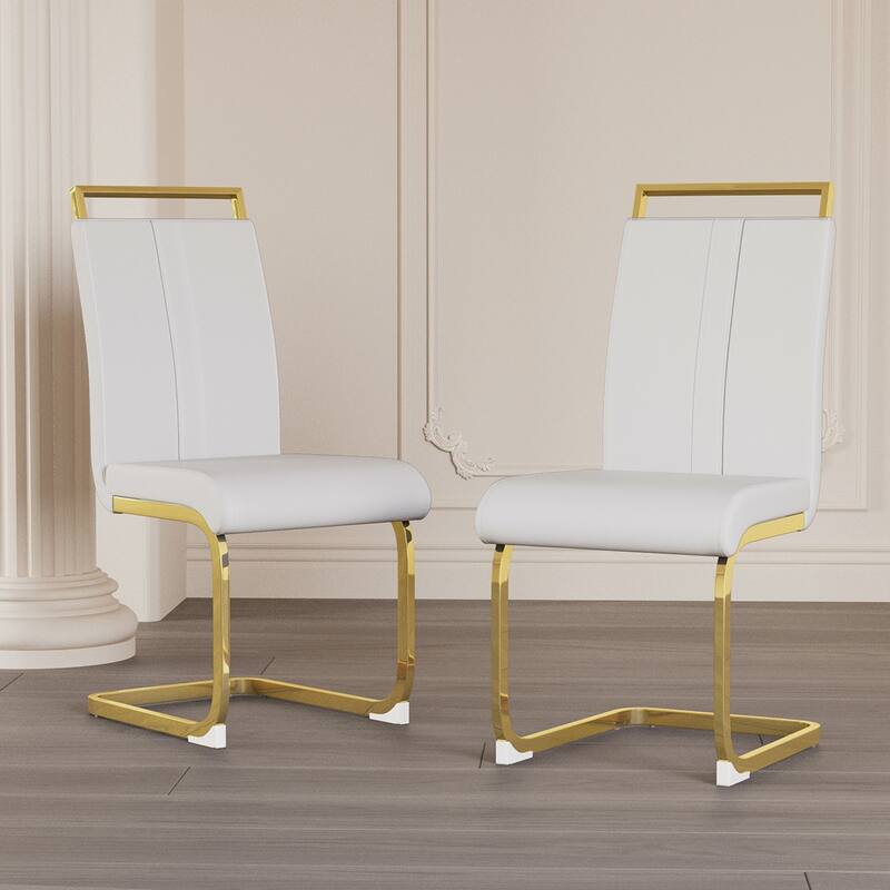 2PCS PU Dining Side Chair