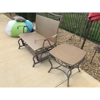 International Caravan Valencia Resin Wicker Outdoor Side Table