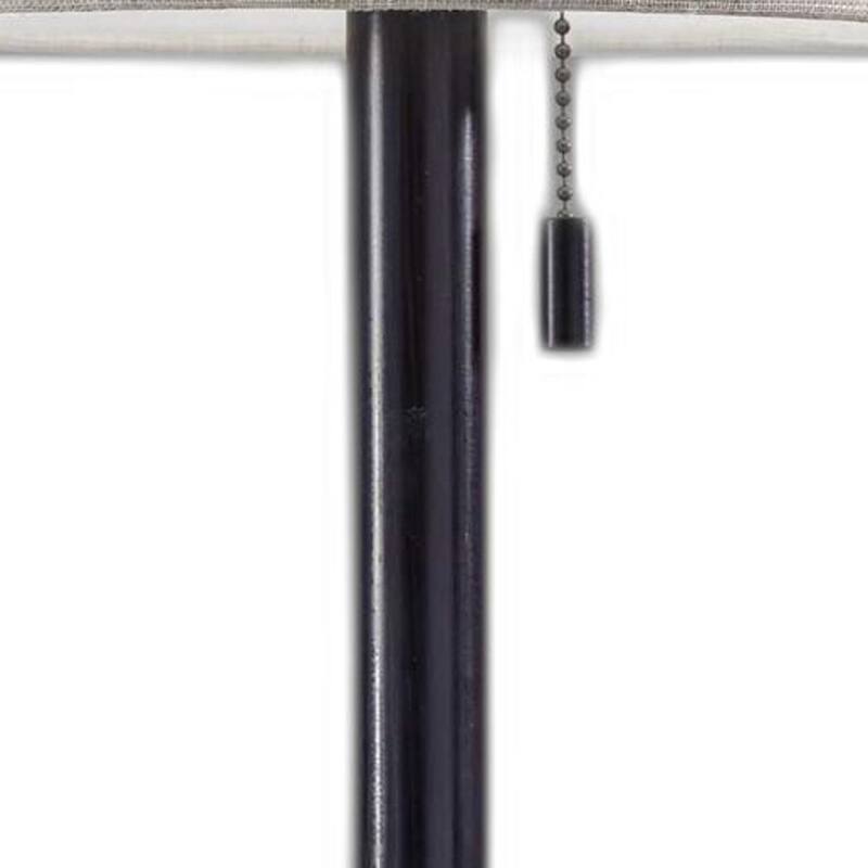 Dark Bronze Metal Table Lamp - 9 x 9 x 22