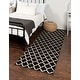 preview thumbnail 55 of 66, Contemporary Akiva Collection Area Rug 2'7"x10' - Black
