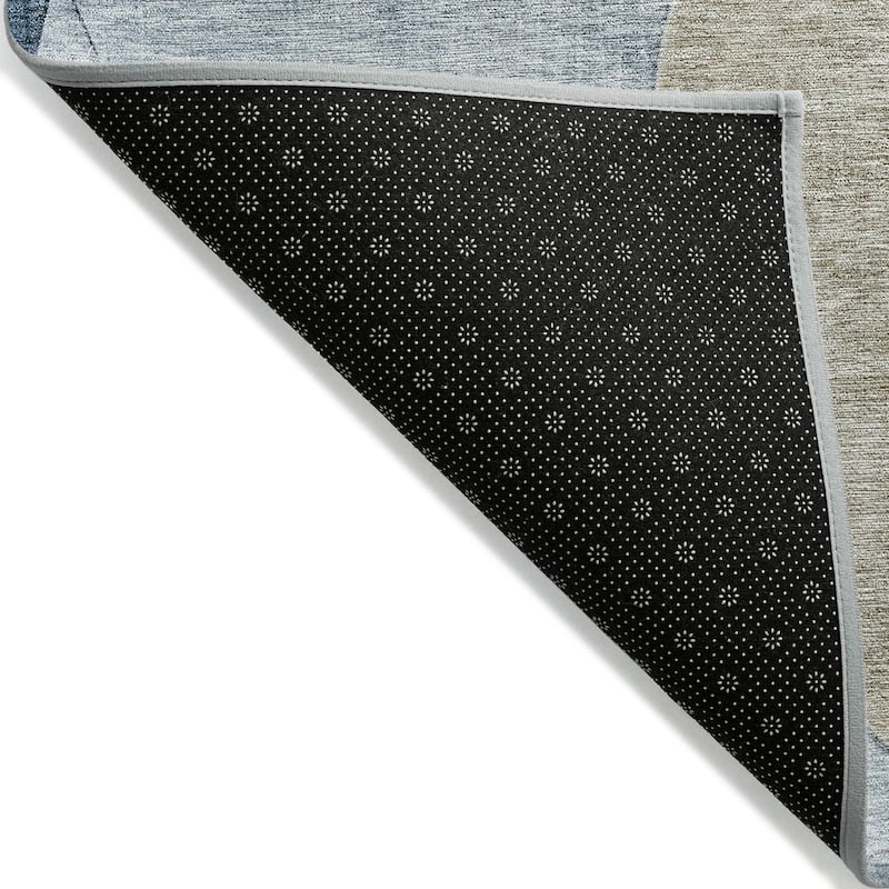 Machine Washable Indoor/ Outdoor Contemporary Deco Chantille Rug