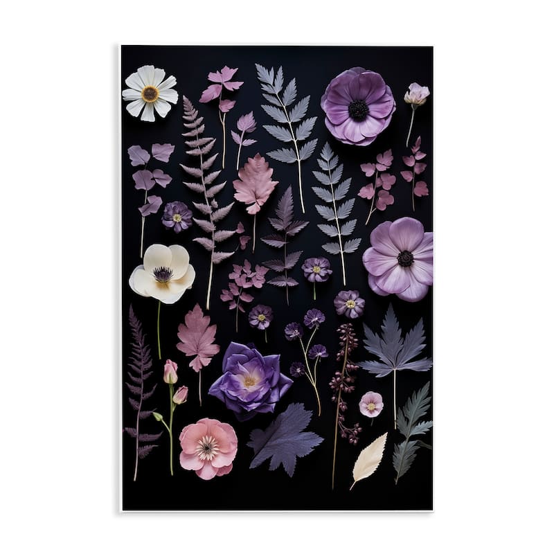 Stupell Mixed Purple Toned Flowers Wall Plaque Art Design By Heidi Kuntz - 10 x 15