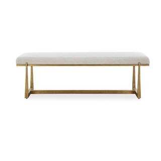 Uttermost Midas Antique Gold Bench