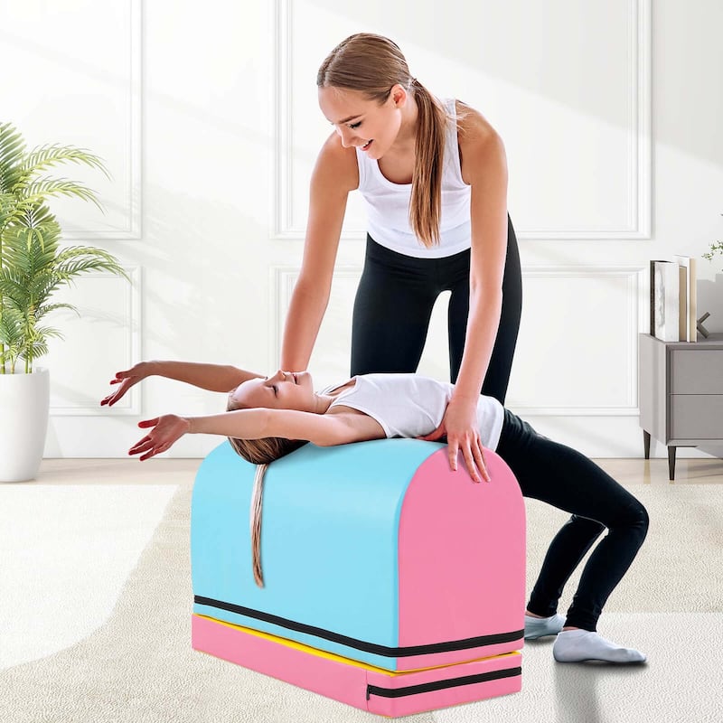 Costway Mailbox Tumbling Mat Gymnastics Vaulting Box with Detachable - See Details