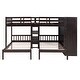 preview thumbnail 17 of 28, Minimalist Design Full-Over-Twin-Twin Bunk Bed with 3 drawers,Shelves, Wardrobe and Mirror,Store Books,Display Decorations