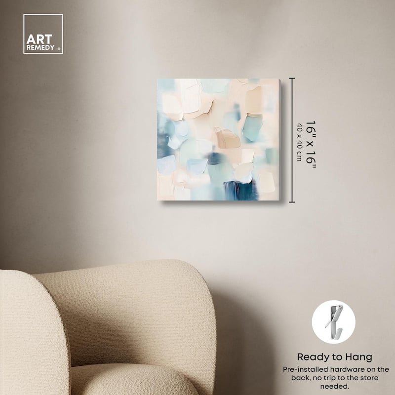 Celadon Haze II Canvas by Art Remedy, Gallery Wrapped