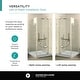 preview thumbnail 12 of 35, Fine Fixtures Frameless Shower Enclosure Hinged Glass Shower Door - Tempered Glass