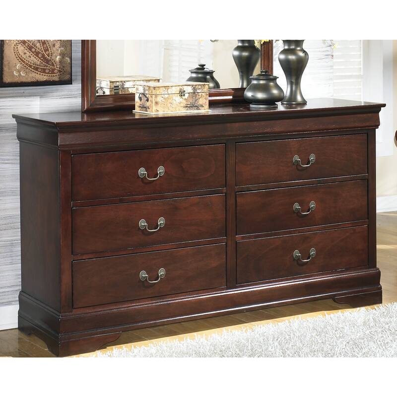 Alisdair Two Drawer Dark Brown Nightstand