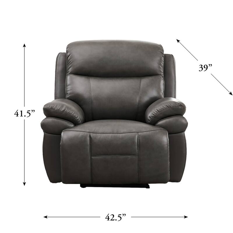 Hydeline Springdale Zero Gravity Power Recline and Headrest Top Grain Leather Chair