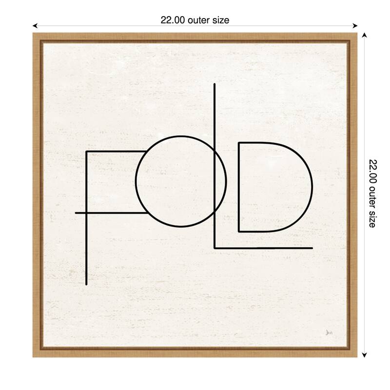 Wash Dry Fold III Laundry by Jess Aiken Framed Canvas Wall Art Print - Natural