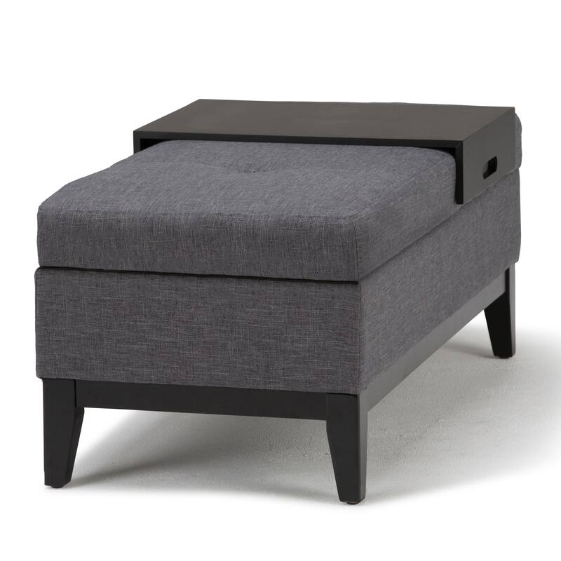 WYNDENHALL Jackson 42 inch Wide Rectangle Storage Ottoman
