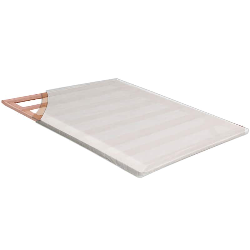 Tram Contemporary White Queen Fabric Bunkie Board by Furniture of America