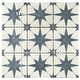 preview thumbnail 12 of 15, Merola Tile Harmonia Kings Star Blue 13" x 13" Ceramic Floor and Wall Tile