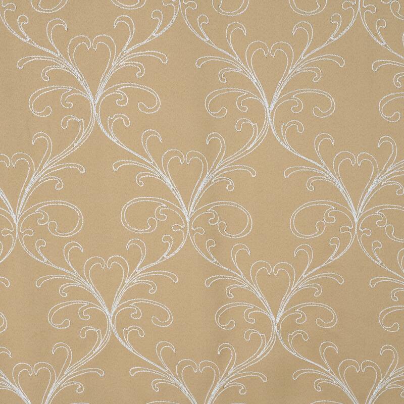 Kimber Embroidered Privacy Window Curtain Panel 84" or 90"