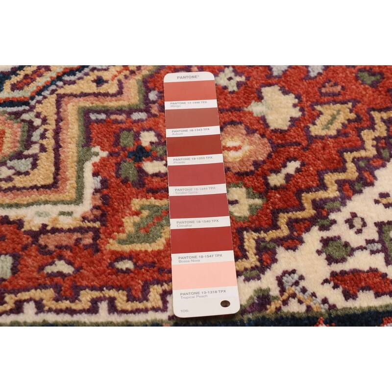 ECARPETGALLERY Hand-knotted Serapi Heritage Dark Copper Wool Rug - 2'11 x 11'9
