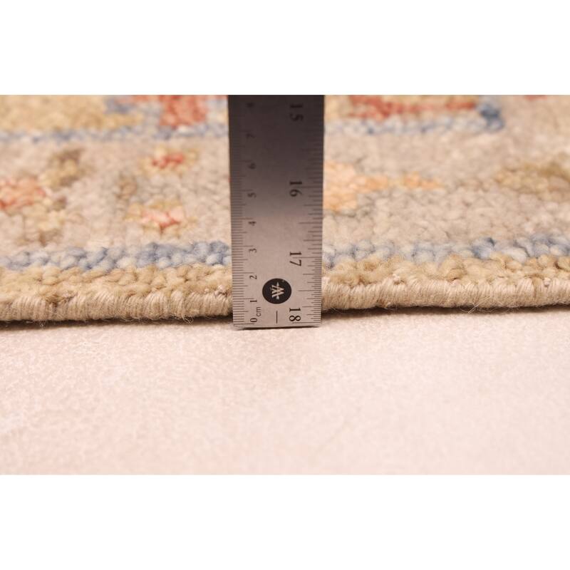 ECARPETGALLERY Hand-knotted Jules Serapi Khaki Wool Rug - 2'7 x 8'0