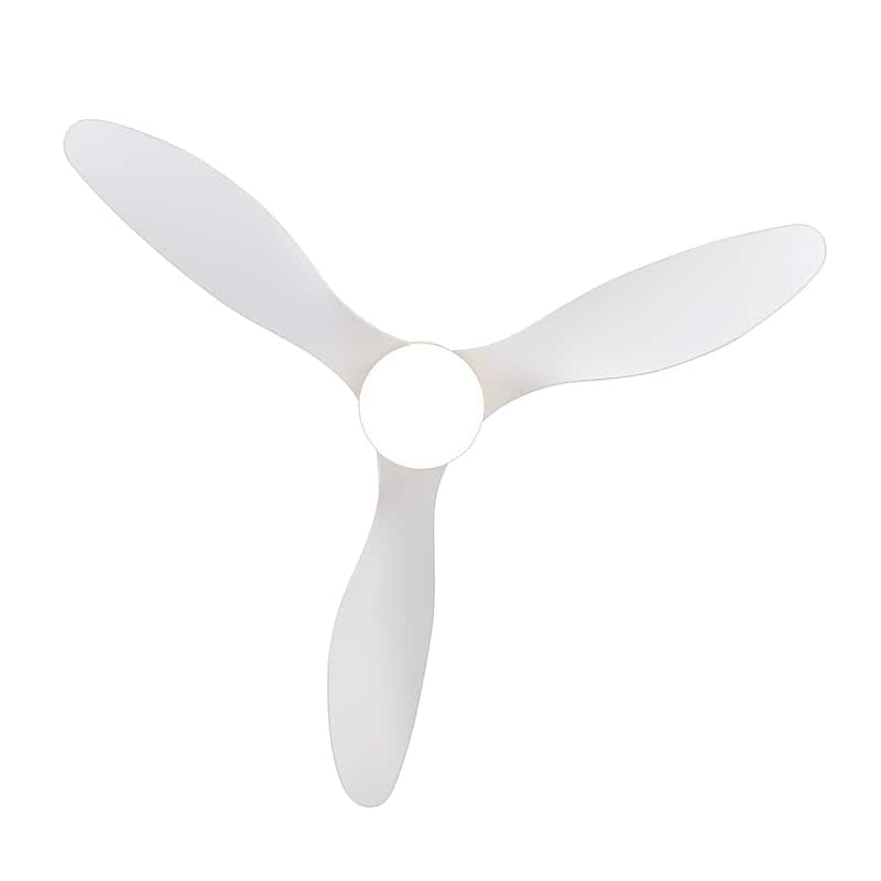 52-in LED Indoor Flush Mount Ceiling Fan with Light Remote (3-Blade)