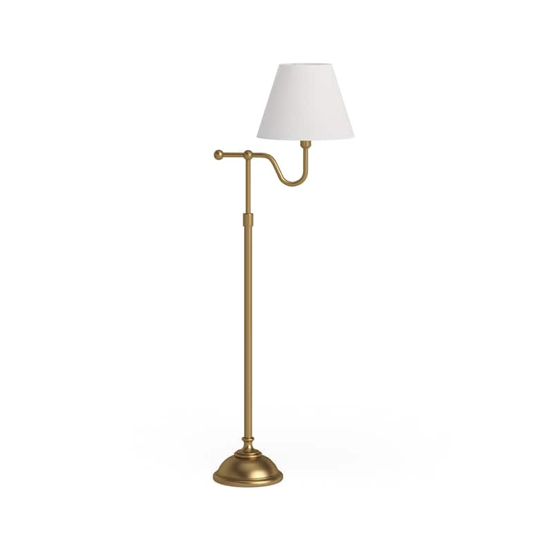 Wellesley Blackened Bronze Floor Lamp with Empire Shade