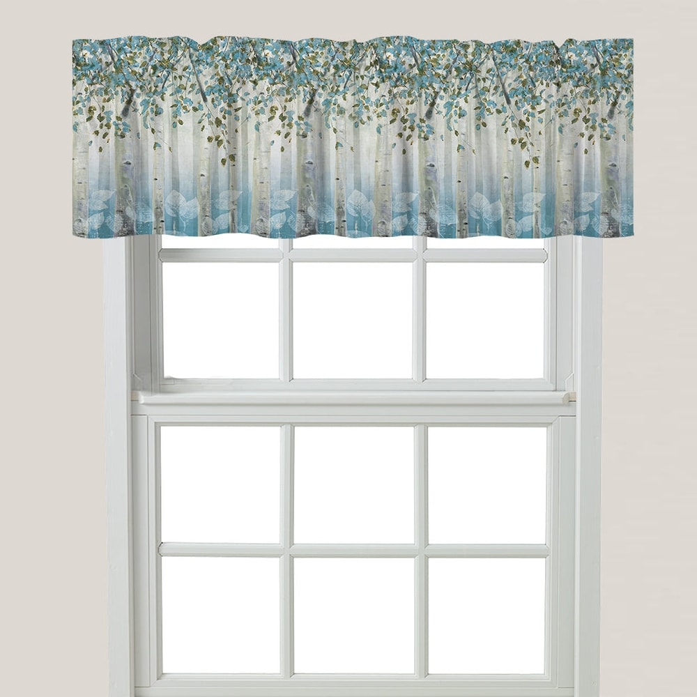 White or Ivory Butterflies 61" x 24" Lace Window Valance Kitchen Bedroom Den 