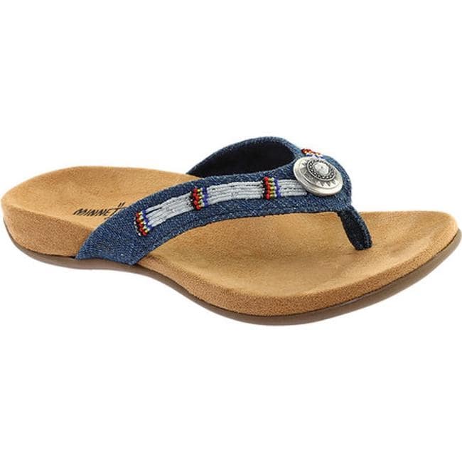 minnetonka denim sandals