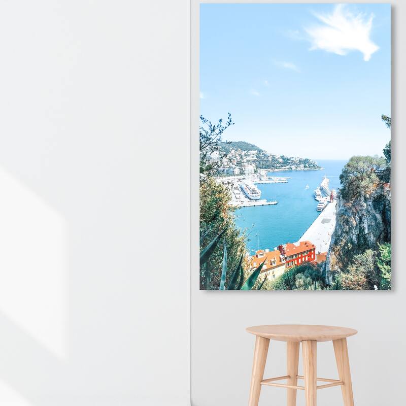 Wynwood Studio Fashion and Glam Nice France II Blue and Nautical & Coastal Wall Art Canvas Print - 54 x 36