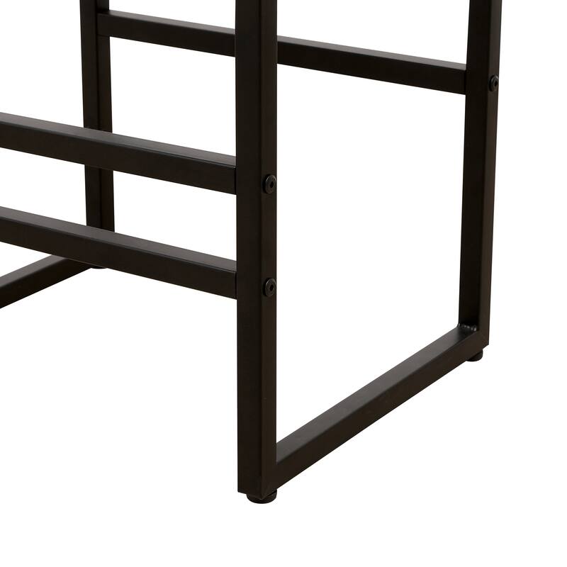 GDFStudio - Cavalli Modern Faux Leather Upholstered Armless Counter Height Bar Stool with Metal Frame & Backrest, Set of 2