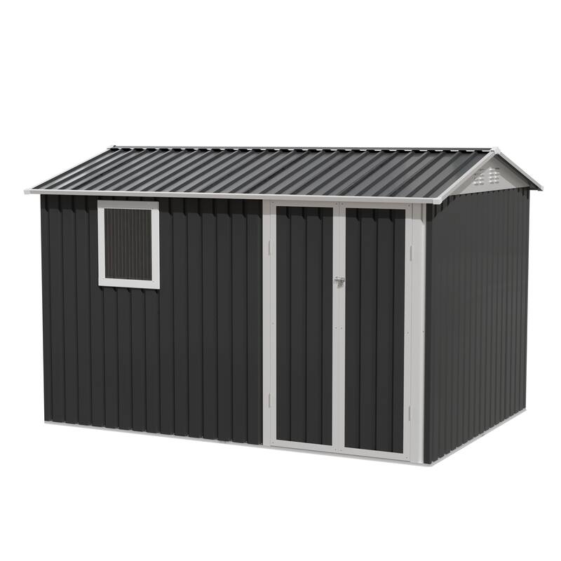 9×6 FT Metal Garden Shed for Patio Backyard