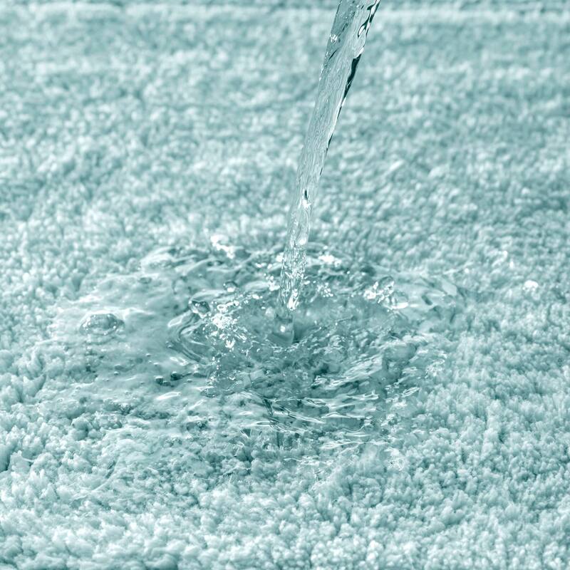 1 PCS 17x24" Cotton Tufted 3000 GSM Reversible Bath Rug Blue