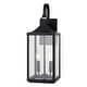 preview thumbnail 1 of 4, Vaxcel Lighting T0764 Old Town 2 Light 20" Tall Outdoor Wall Sconce Textured Black