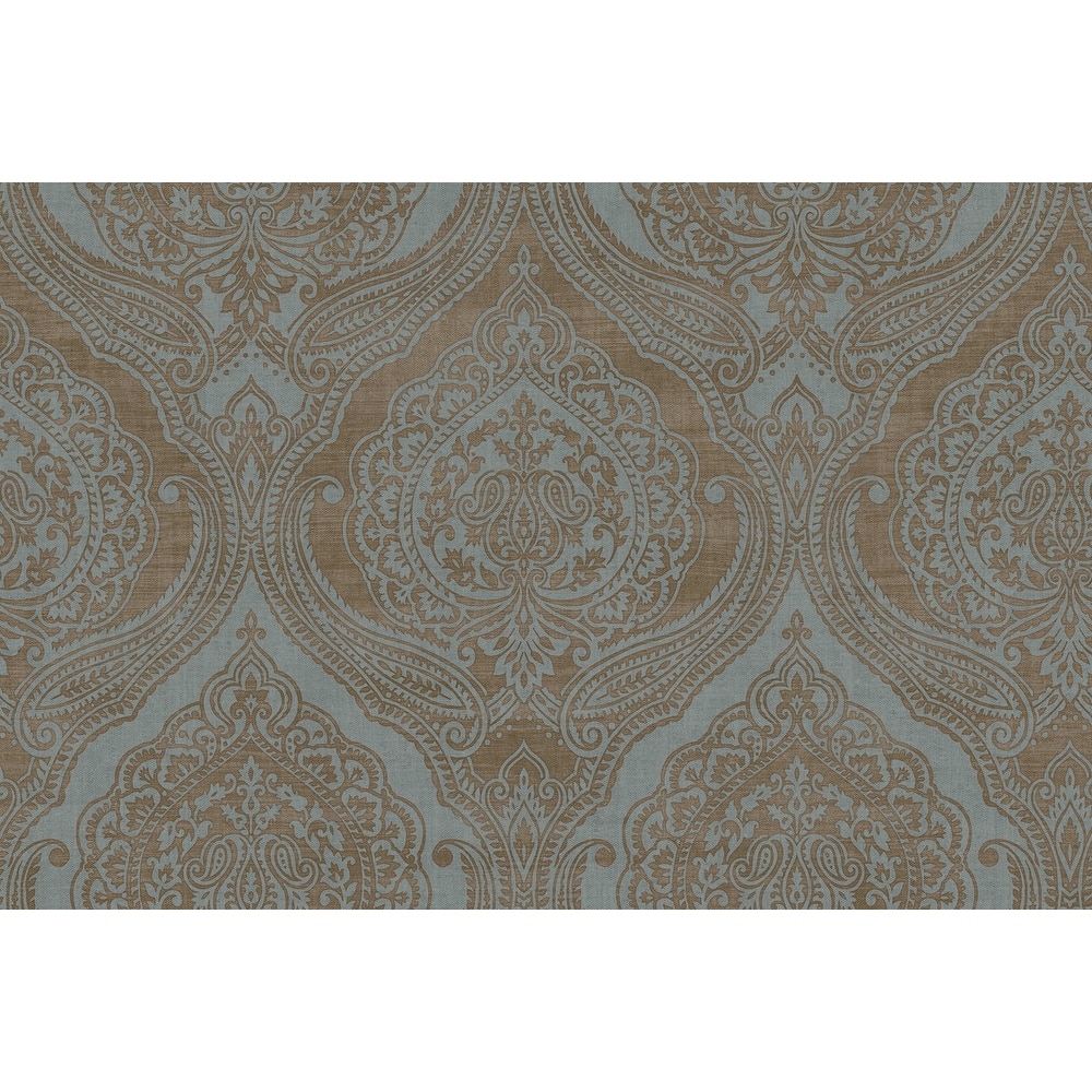 Seabrook Designs Irina Paisley Damask Unpasted Wallpaper