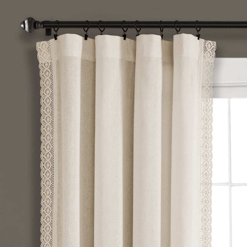 The Gray Barn Kind Koala Vintage Farmhouse Light Filtering Curtain Panel Pair