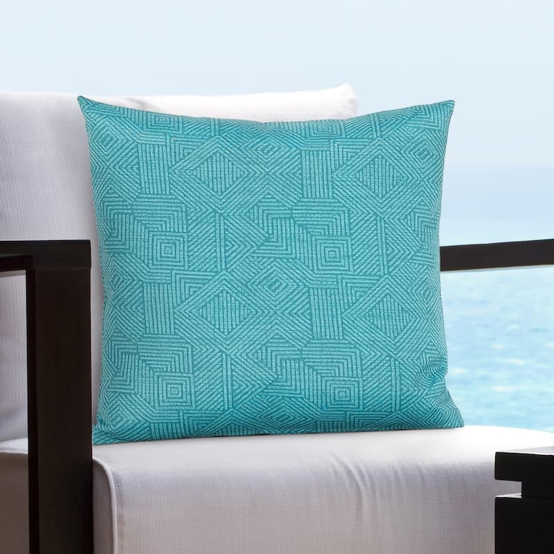 Siscovers Polynesia Solarium Indoor/Outdoor Throw Pillow - 16" x 16" - Ocean