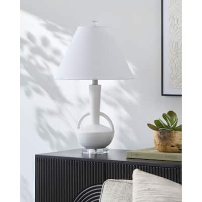 Livabliss Zenbow Modern Accent Table Lamp - 25"H x 15"W x 15"D