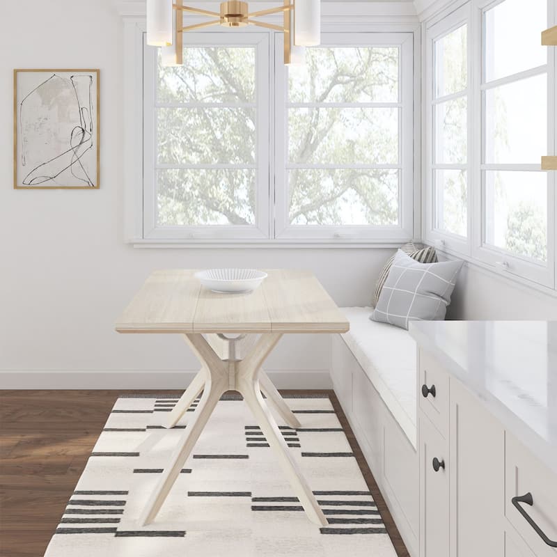 Plank and Beam Verso Rectangular Solid Wood Dining Table - 48"